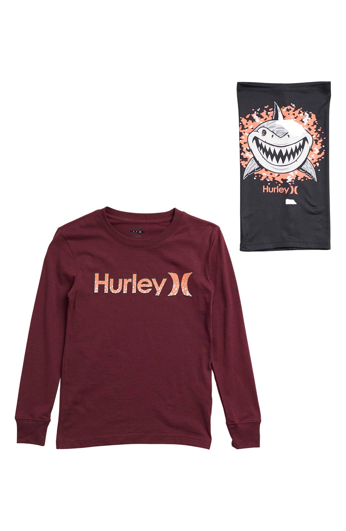 Hurley Long Sleeve T-Shirt \u0026 Shark 