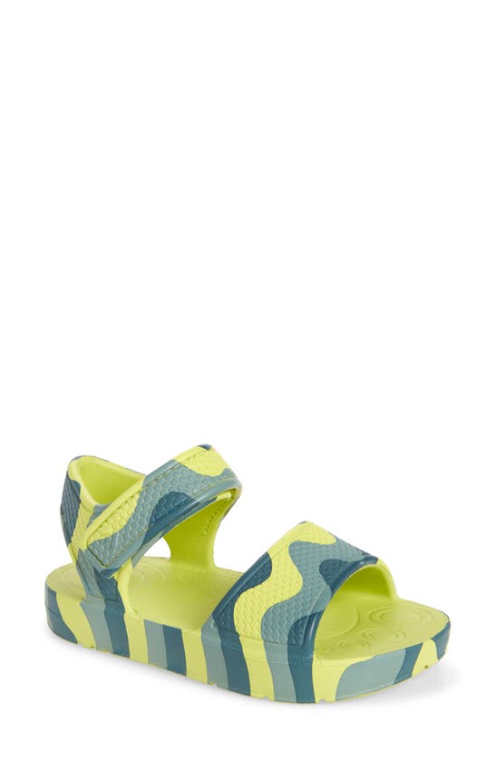 Shop Fitflop Kids" Iqushion Wave Sandal In Lime Juice Mix