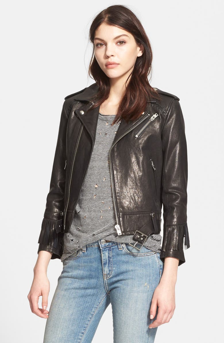 IRO Fringe Leather Jacket | Nordstrom