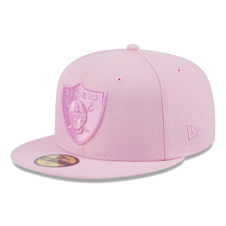 New Era Pink Las Vegas Raiders Color Pack 59fifty Fitted Hat