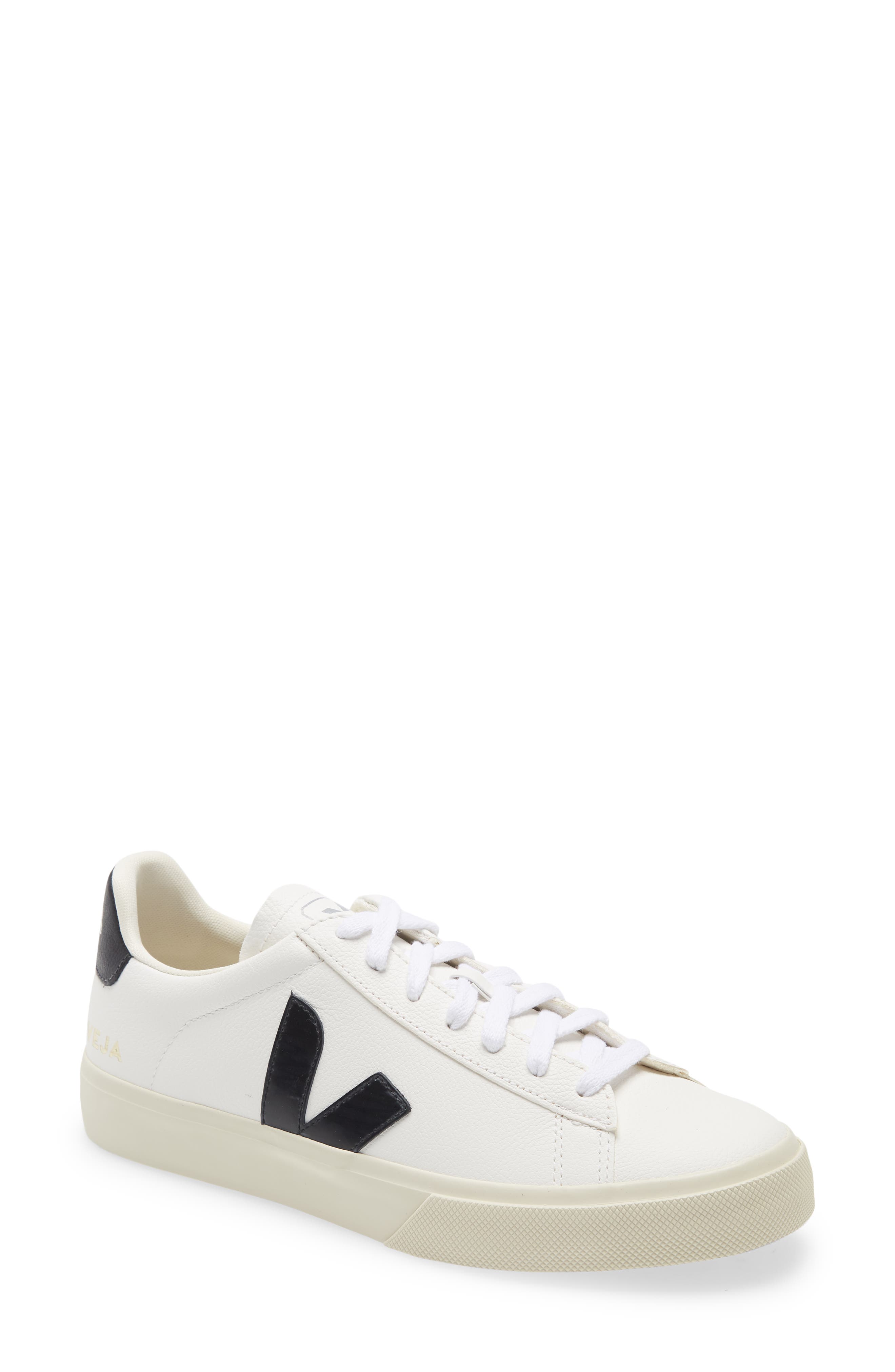 Veja Campo Sneaker in Extra-White/Black at Nordstrom, Size 37Eu