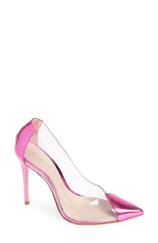 Schutz Pointed toes CENDI TRANSPARENT POINTED TOE PUMP