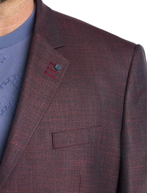 Shop Synrgy By Dxl Textured Sport Coat In Burgundy