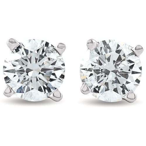 Bliss Diamond 3/4 Ct Diamond Screw Back Studs 14k Gold Lab Grown Eco Friendly In 14k White Gold