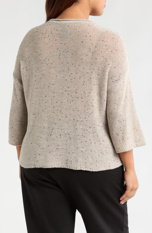 EILEEN FISHER EILEEN FISHER SEQUIN MERINO WOOL SWEATER