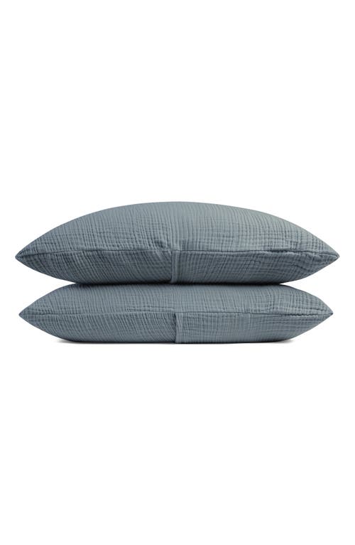 Parachute Set of 2 Cloud Organic Cotton Gauze Shams in Wave at Nordstrom