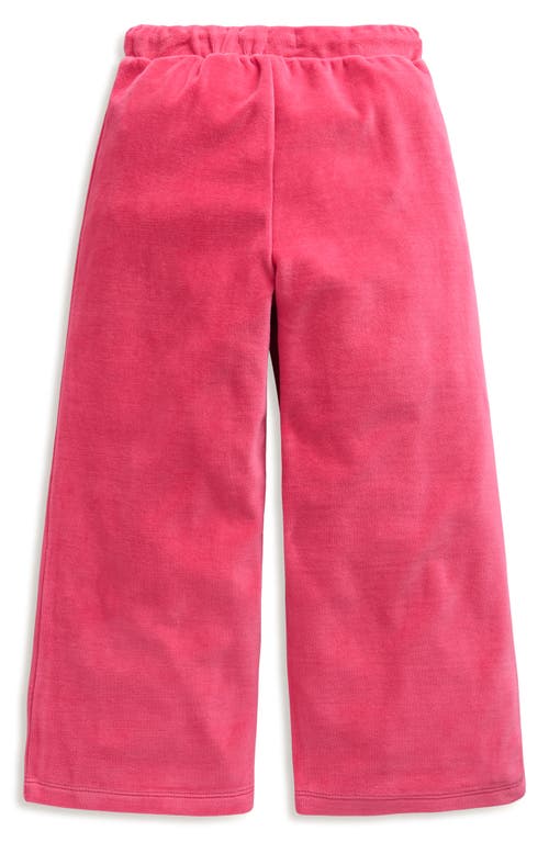 MINI BODEN MINI BODEN KIDS' HEART POCKET WIDE LEG VELOUR JOGGERS 