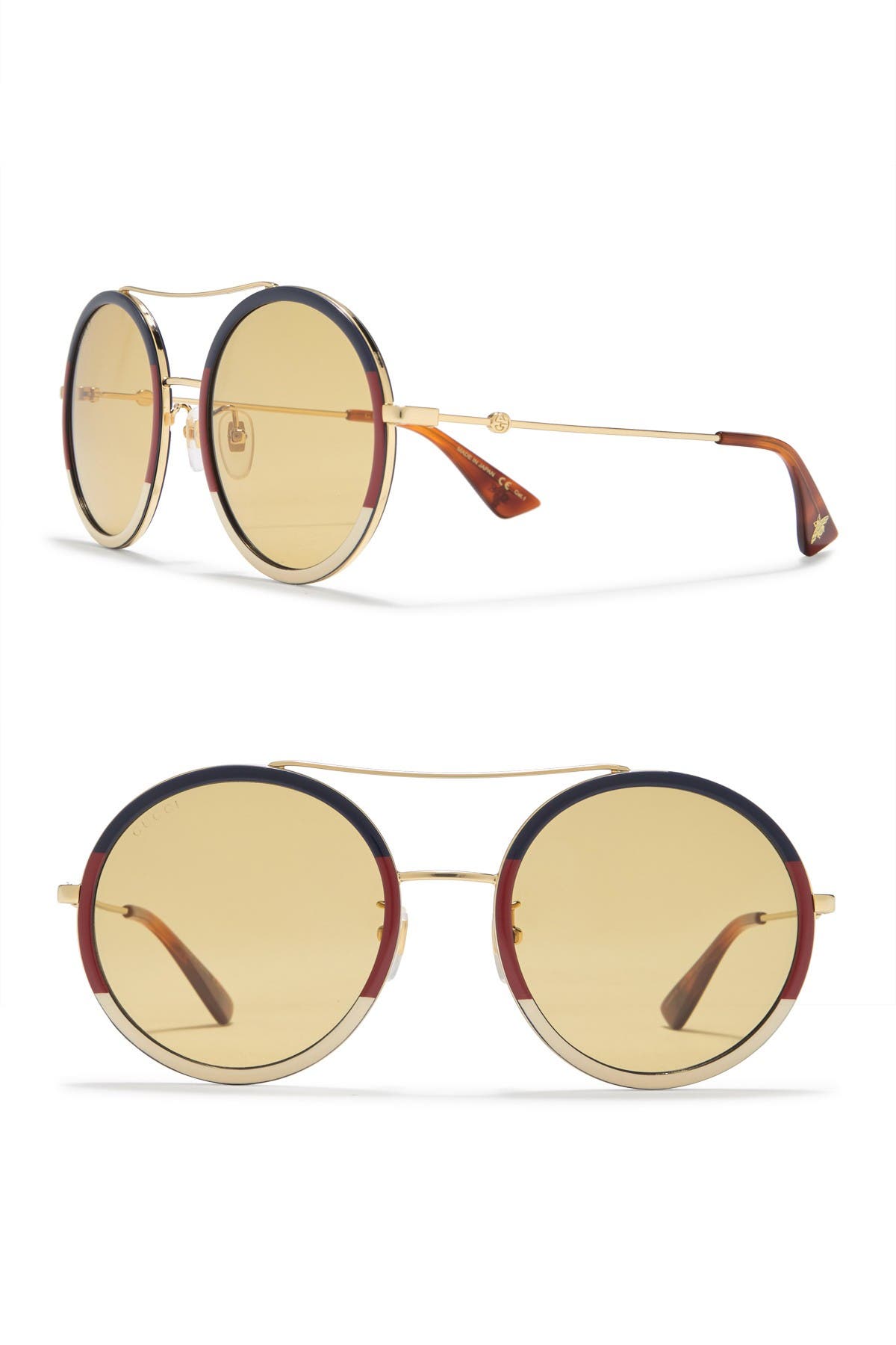 gucci round aviator sunglasses