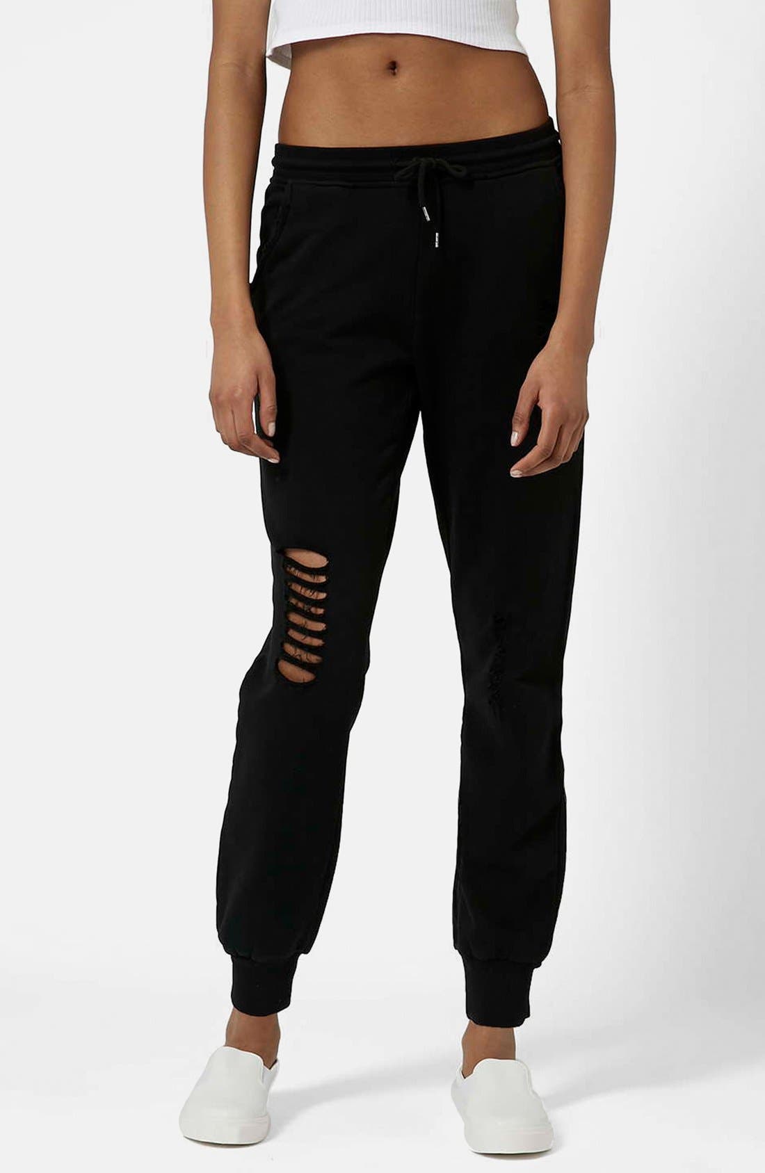 Destroyed Ripped Knee Joggers Nordstrom