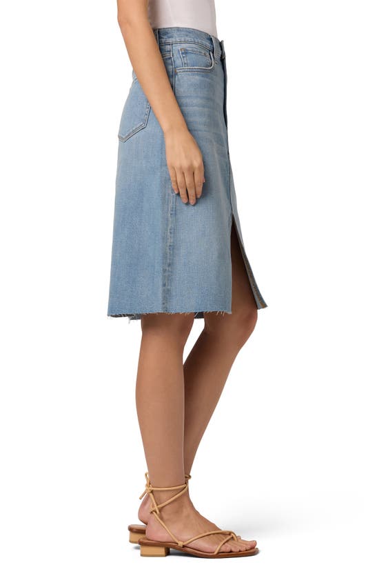 Shop Joe's High Waist Denim Midi Skirt In Tatiana