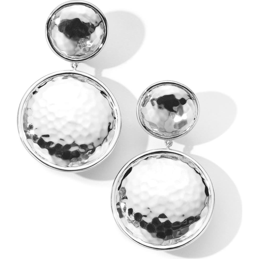 Ippolita Classico Hammered Clip-on Earrings In Silver