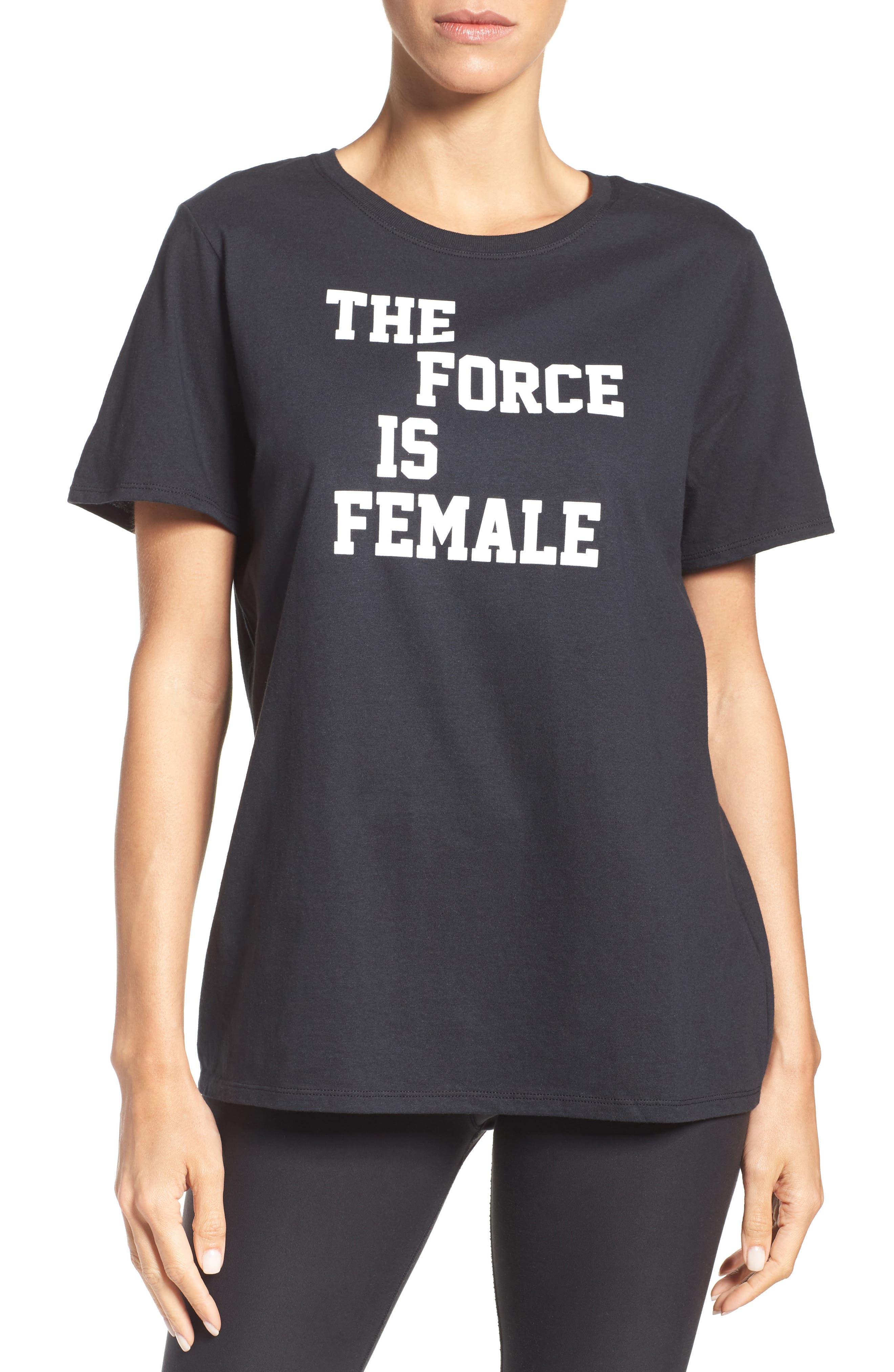 the force is female shirt nike