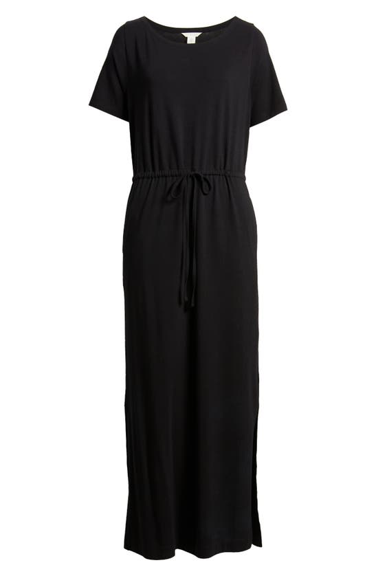 Shop Caslon Easy Tie Waist Maxi Dress In Black