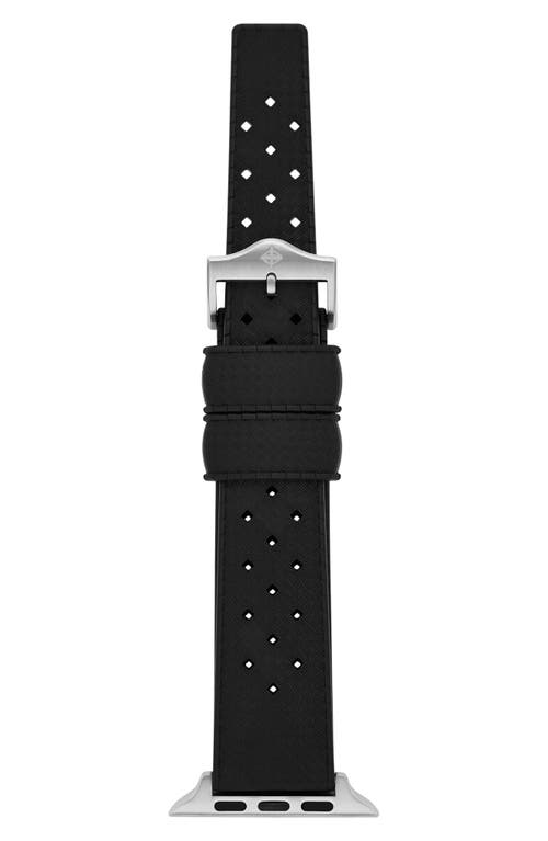 Shop Zodiac Tropic Rubber Apple Watch® Watchband In Black