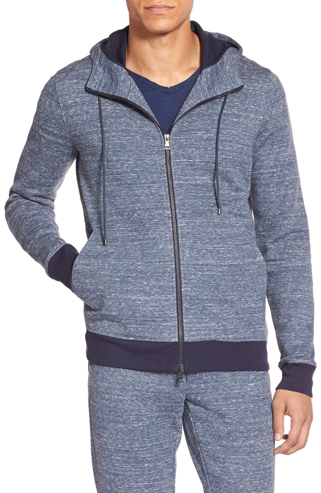 Vince Double Face Jersey Knit Zip Hoodie Nordstrom