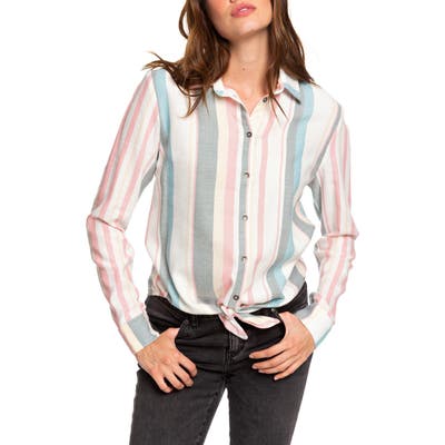 Roxy Suburb Vibes Stripe Shirt, Ivory