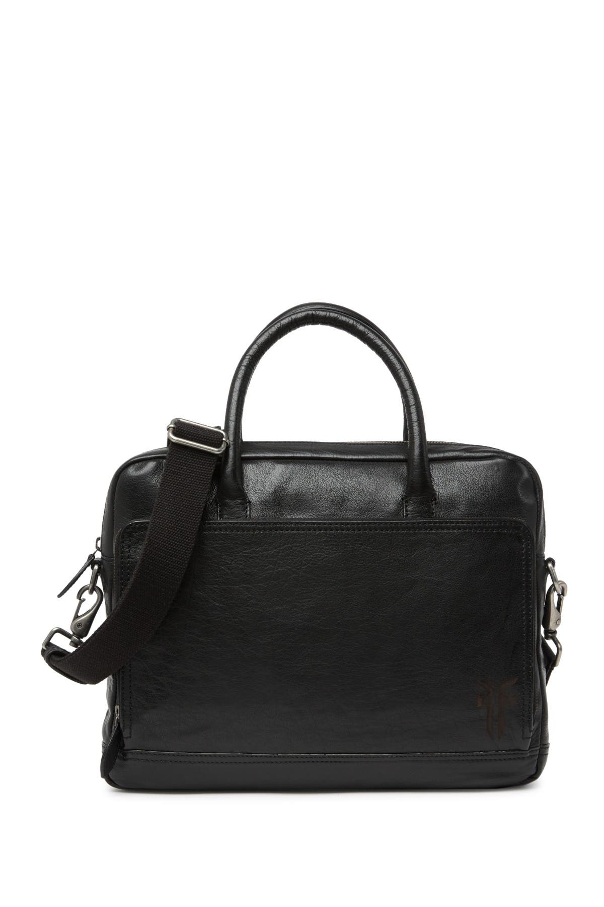 frye leather briefcase