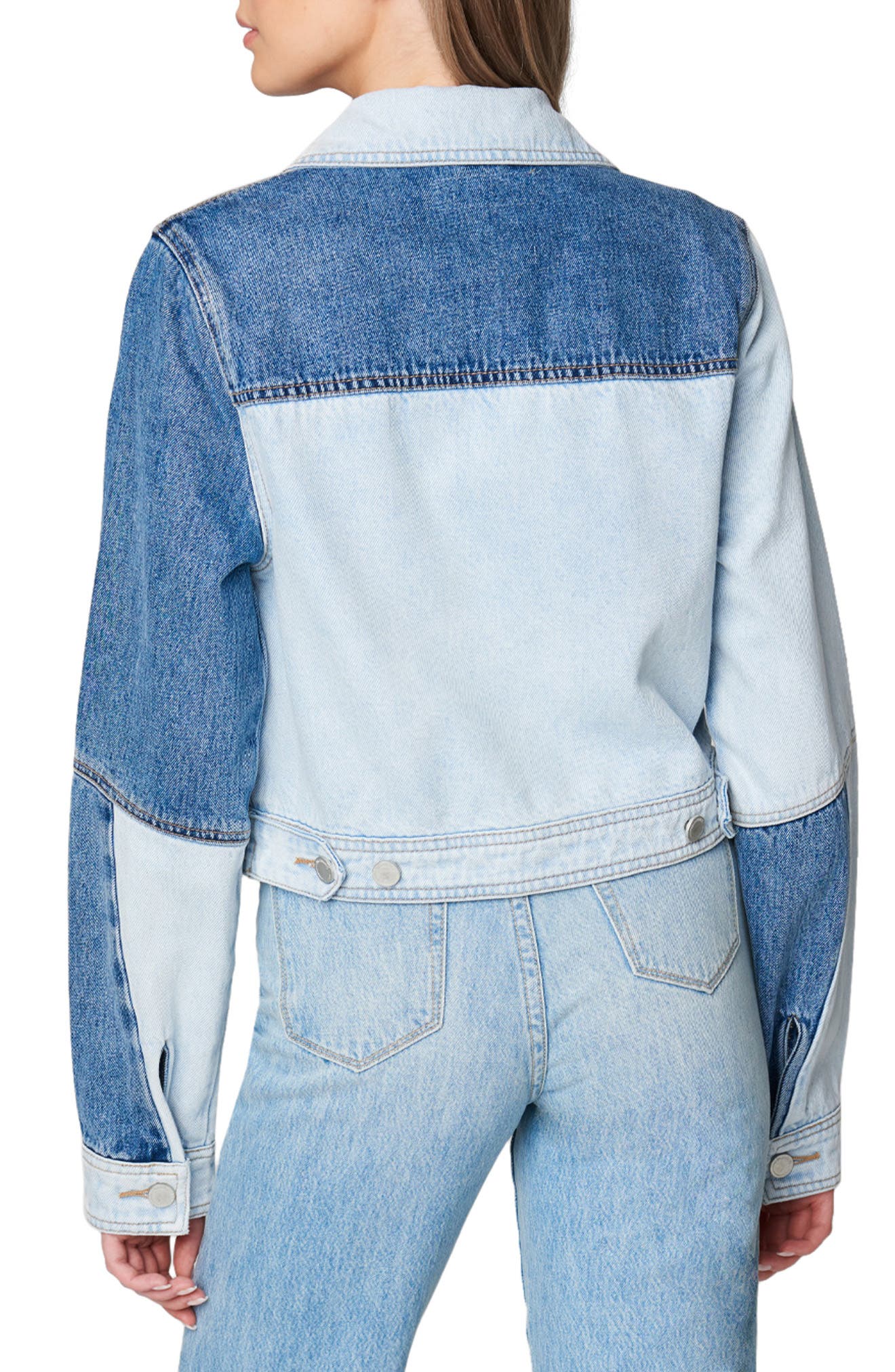 BLANKNYC Patchwork Cotton Denim Trucker 