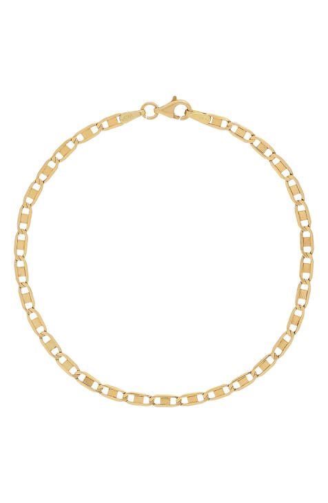 14K Gold Extra Large Open Link Chain Bracelet