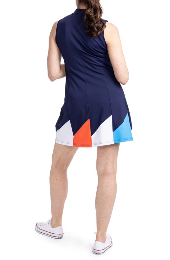 Kinona Helping Wind Sleeveless Golf Dress In Navy