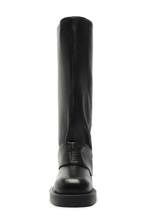 Schutz Keira Up Platform Knee High Boot In Black
