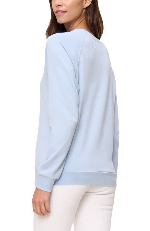 The Standard Stitch The Raglan Sweatshirt In Sky Blue
