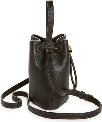 Small drawstring leather bucket bag - Burberry - Women
