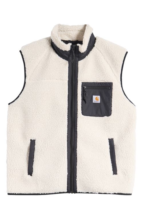 Carhartt Work In Progress Prentis Fleece Vest Liner In Moonbeam/black