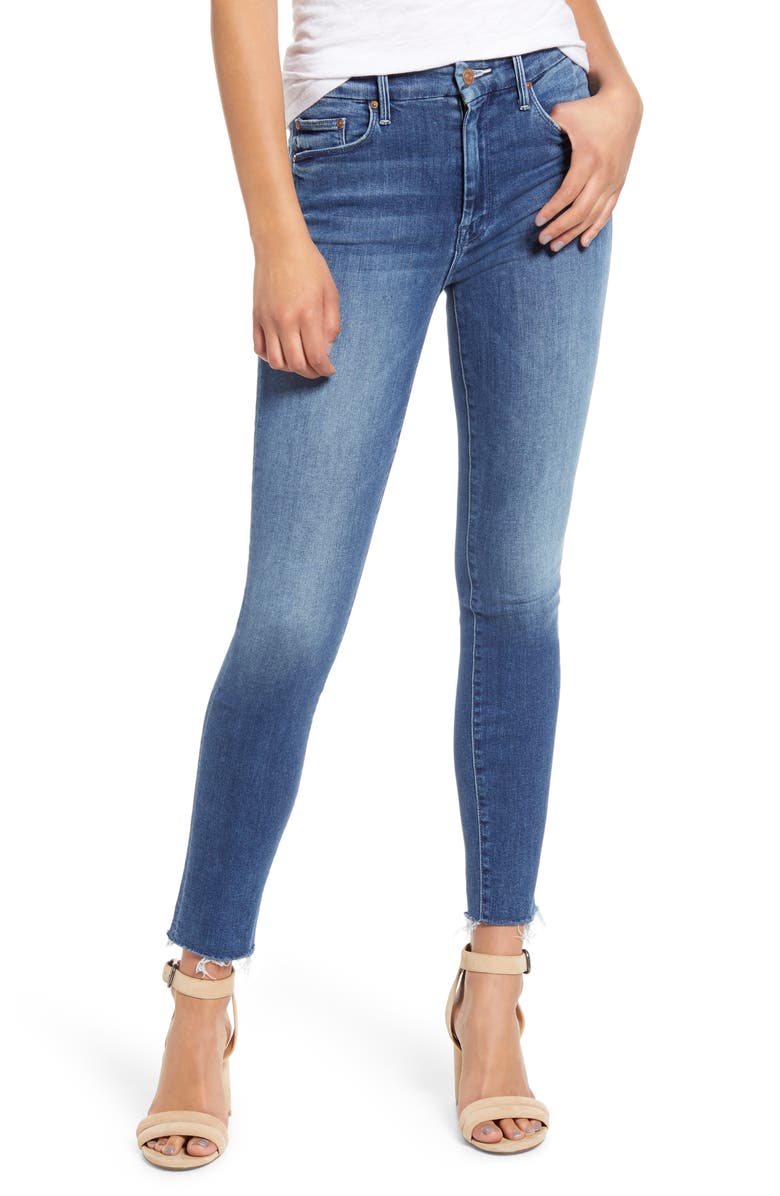 MOTHER 'The Looker' Frayed Ankle Jeans (Groovin) | Nordstrom