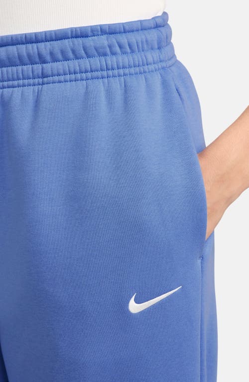 Nike Women's  Sportswear Phoenix Fleece High-waisted Oversized Sweatpants In Royal Pulse/sail