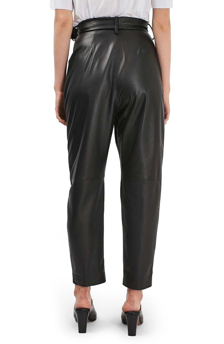 Topshop Boutique Leather Carrot Trousers | Nordstrom
