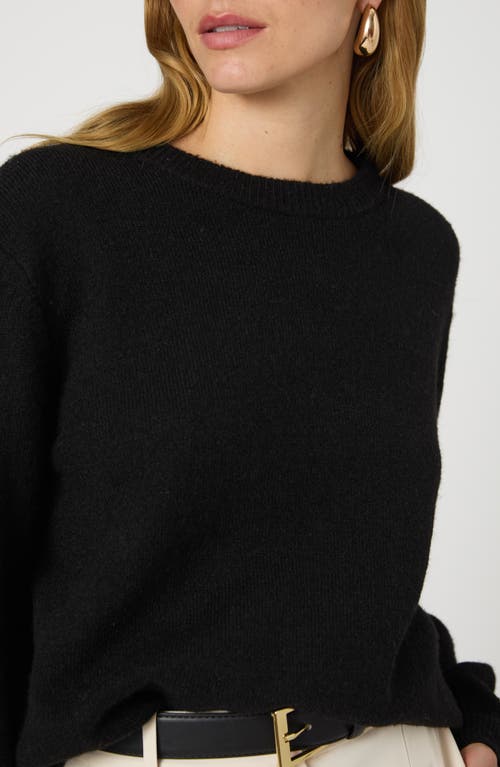 Shop French Connection Kesia Crewneck Sweater In Black