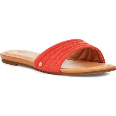 UGG Jurupa Slide Sandal- Coral