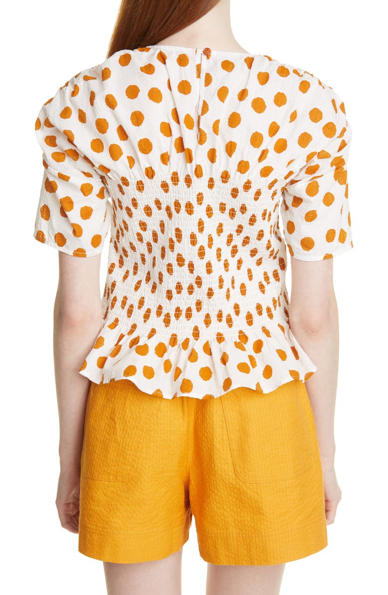 Baum und Pferdgarten Mynowa Polka Dot Organic Cotton Top, Alternate, color, 