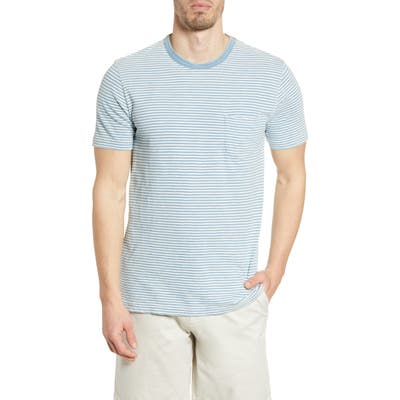 Faherty Stripe Pocket T-Shirt, Blue