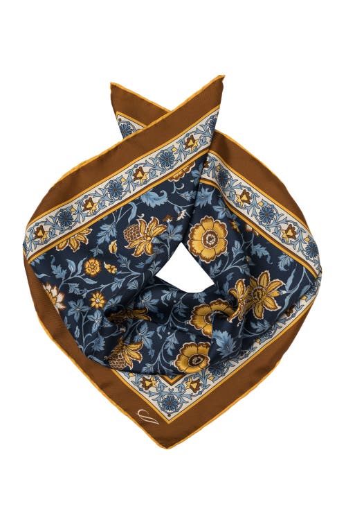 Shop Elizabetta Carrara In Navy And Mustard