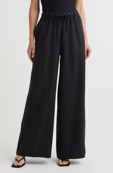 Women's 100% Linen Wide-Leg Pants | Nordstrom