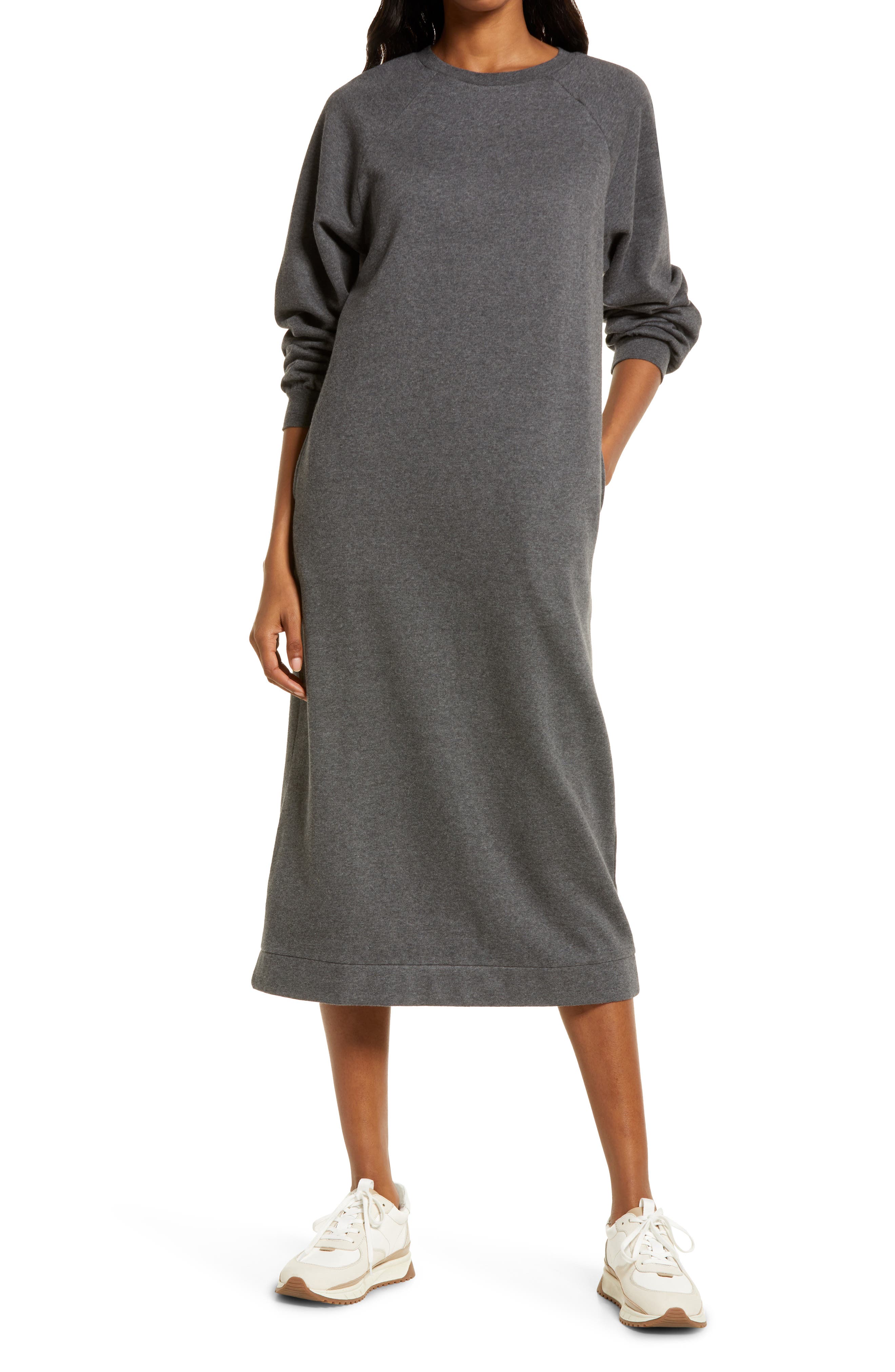 sweatshirt midi dress