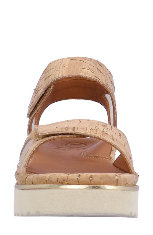 Shop L'amour Des Pieds Arna Sandal In Natural/gold