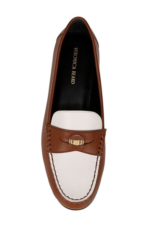 Shop Veronica Beard Penny Loafer In Caramel/lily