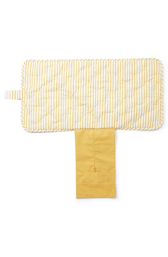 Shop Pehr On The Go Coated Organic Cotton Changing Pad In Marigold