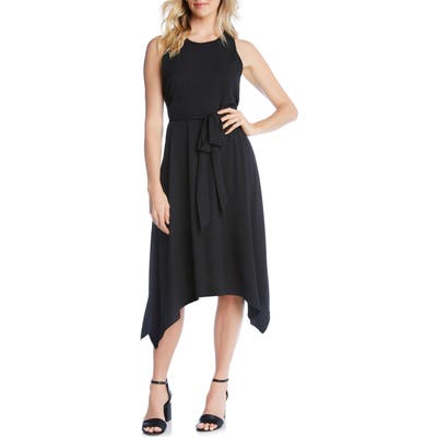 Karen Kane Sleeveless Handkerchief Hem Dress, Black