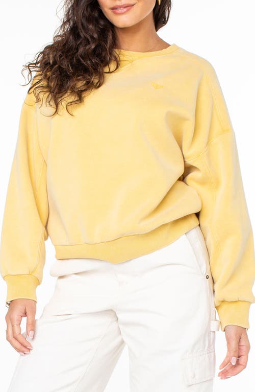 Shop Roxy Oasis Haze Sweatshirt In Sauterne