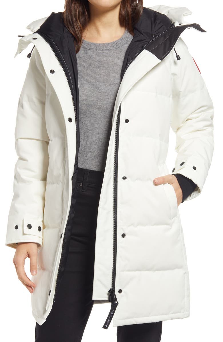 CANADA GOOSE Women's Shelburne Water Resistant 625 Fill Power Down Parka, Main, color, NORTH STAR WHITE