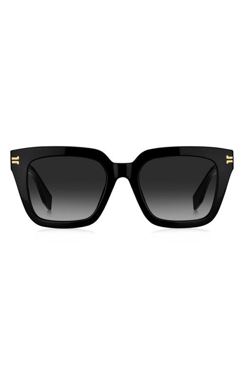 Shop Marc Jacobs 52mm Gradient Square Sunglasses In Black/grey Shaded