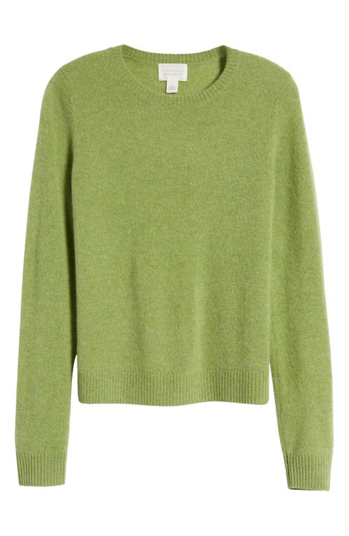 Caslonr Caslon(r) Cashmere Crewneck Sweater In Olive Epsom