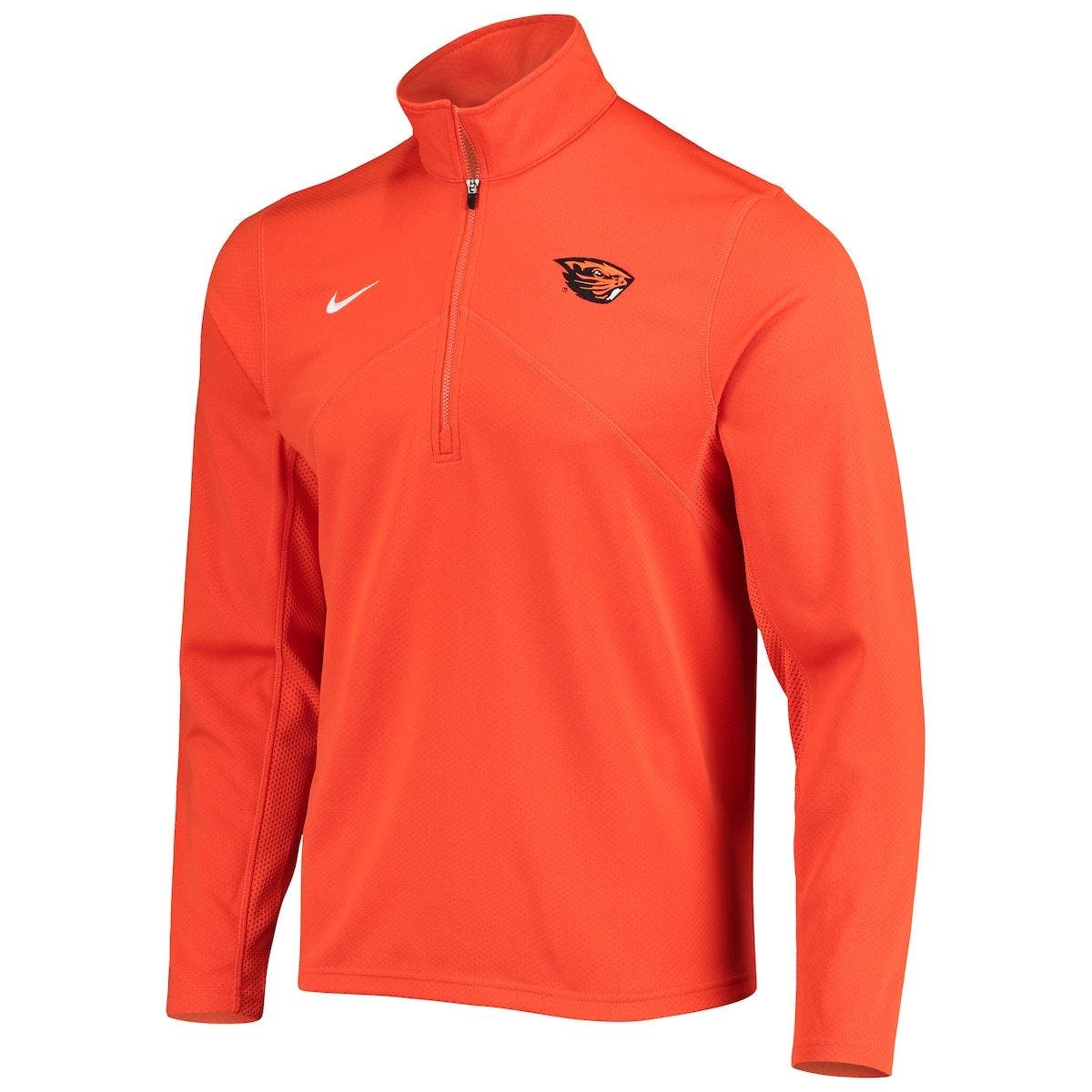 nike orange quarter zip