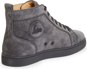 Louis Orlato Logo-Appliquéd Felt-Trimmed Leather and Mesh High-Top Sneakers