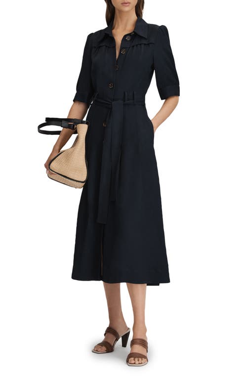 REISS REISS MALIKA TIE WAIST SHIRTDRESS