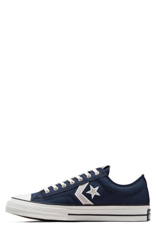 Converse Star Player 76 Hi Sneakers In Navy-blue In White